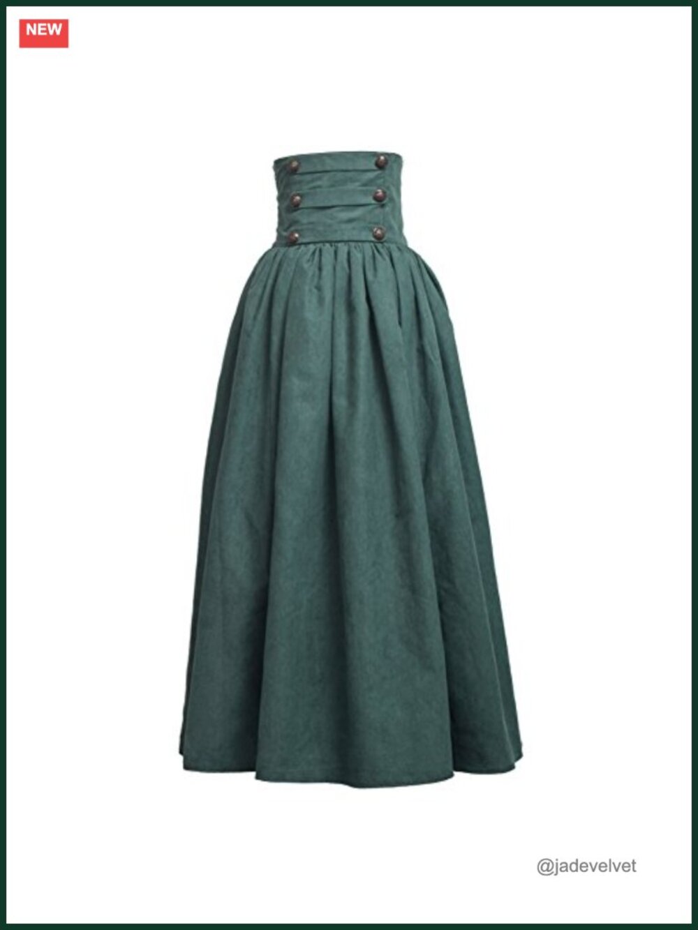 Gothic Lolita Steampunk High Waist Walking Skirt Imitation Suede Ruffled